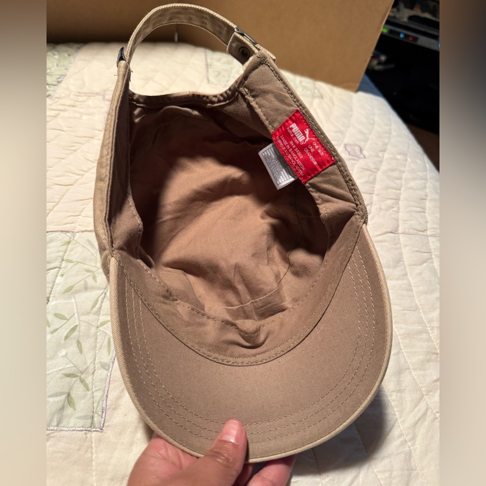 Puma Beige Cap with purple Logo - Picture 9 of 14